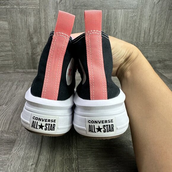 Converse Move Hi Kids size 13 Black White Platform Shoes - Picture 6 of 8